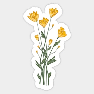 Wildflower Bouquet - Yellow Sticker